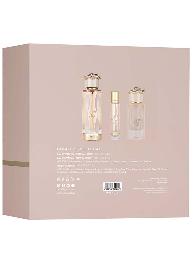 Lattafa Gift Set Teriaq 100 Ml + 12ml + Hairmist - Image 2